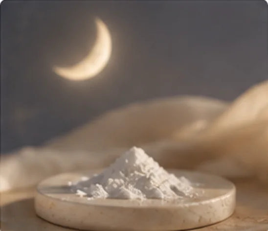 Moonlit still life representing the evening sleep-wake rhythm